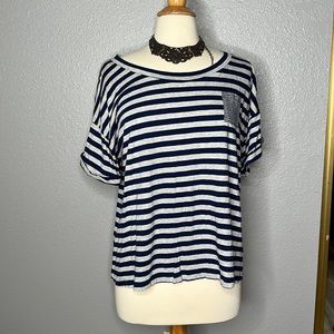 Large women’s Style & Co striped short sleeve top